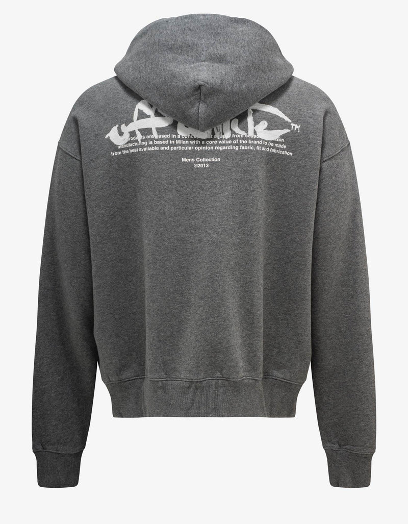 Off-White Grey Paint Script Skate Hoodie