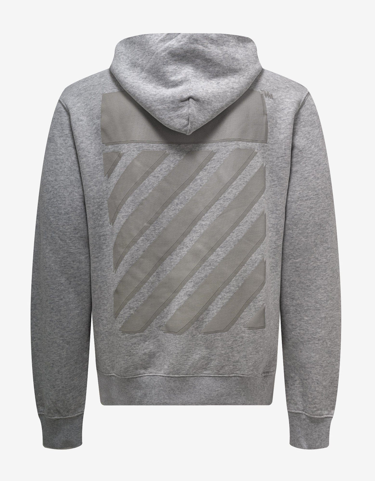 Off-White Melange Grey Diag Tab Slim Hoodie