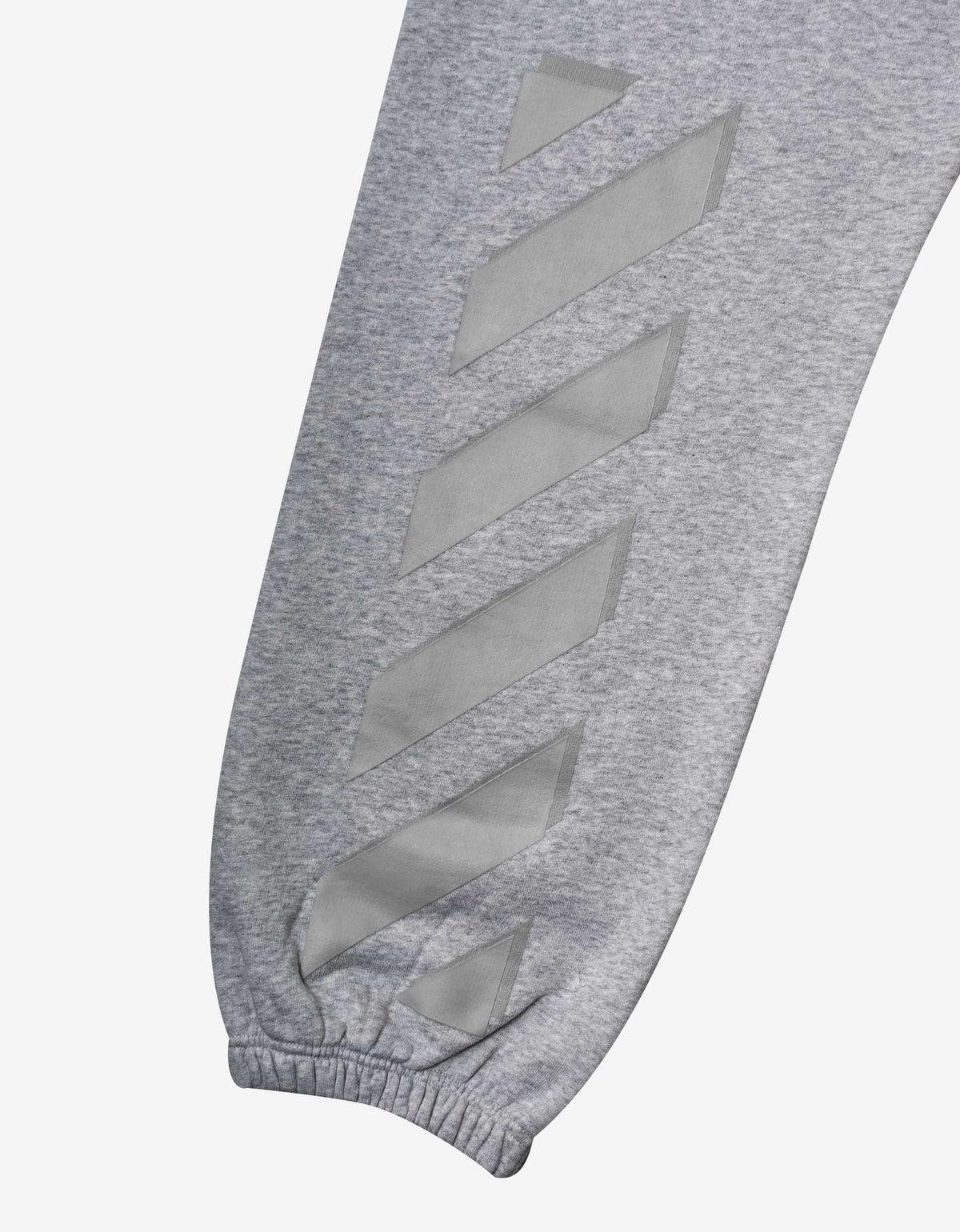 Off-White Melange Grey Diag Tab Slim Sweat Pants