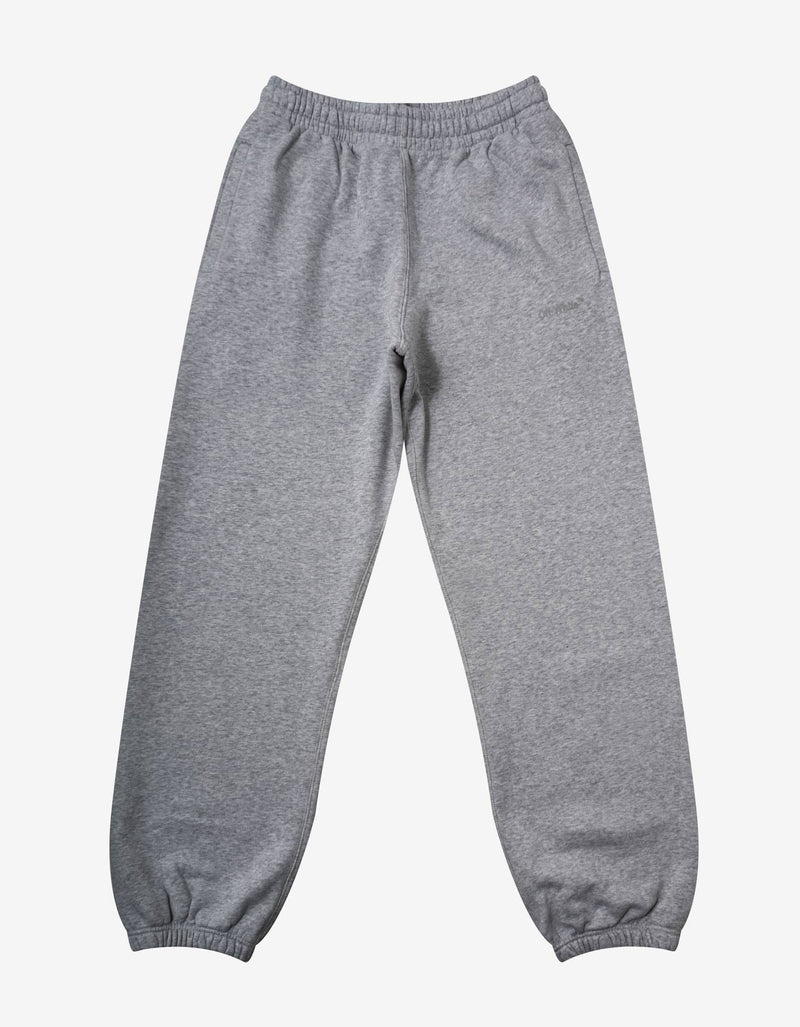 Off-White Melange Grey Diag Tab Slim Sweat Pants