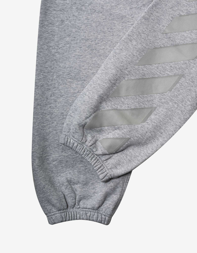 Off-White Melange Grey Diag Tab Slim Sweat Pants