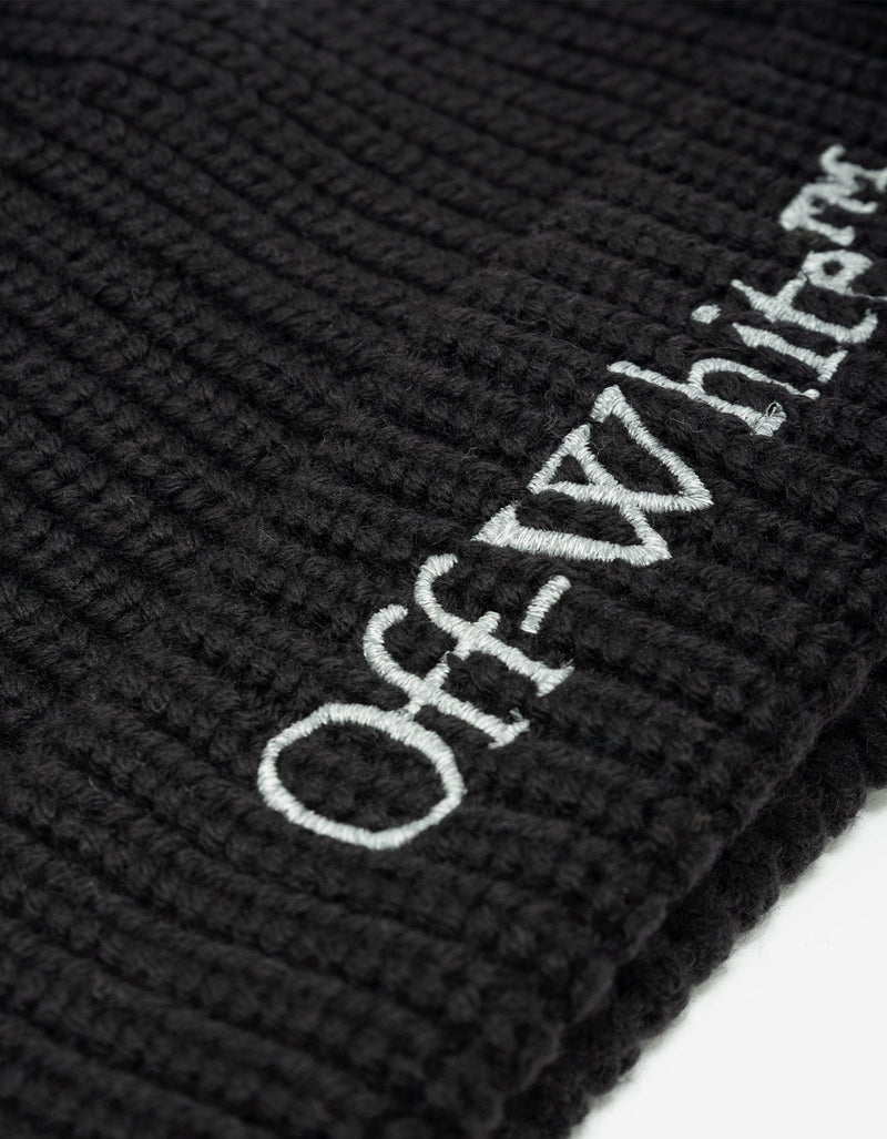 Off-White Off-White Black Bookish Classic Beanie Hat
