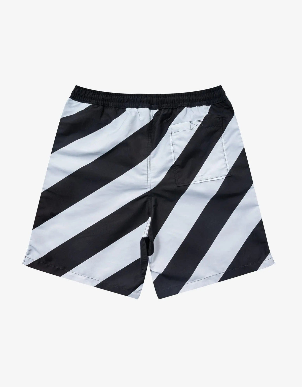 Off White Black Diag Surfer Swim Shorts