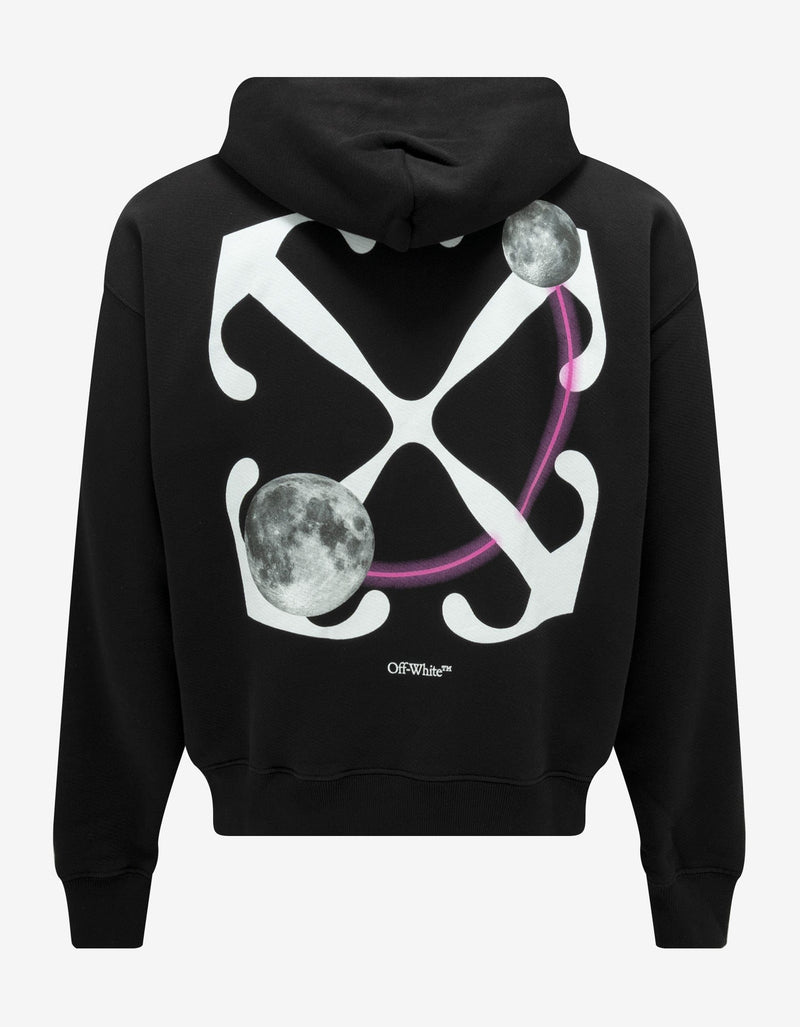 Off-White Off-White Black Double Moon Arrow Skate Hoodie