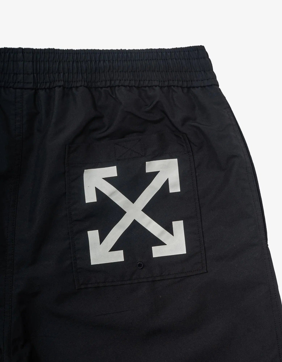 Off-White Off-White Black Exact Opp Surfer Swim Shorts