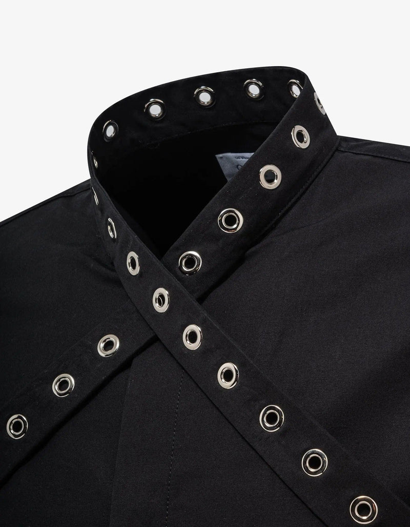 Off-White Off-White Black Eyelet Collar Shirt