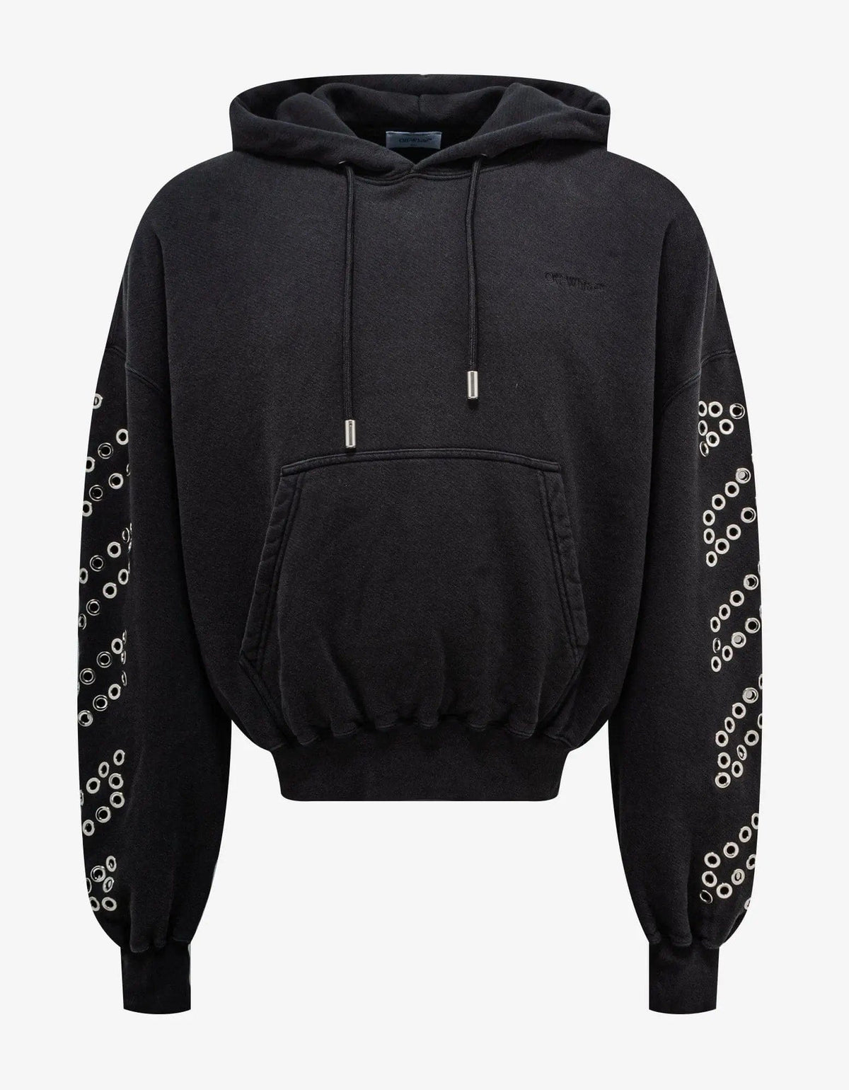 Off-White Off-White Black Eyelet Diags Hoodie