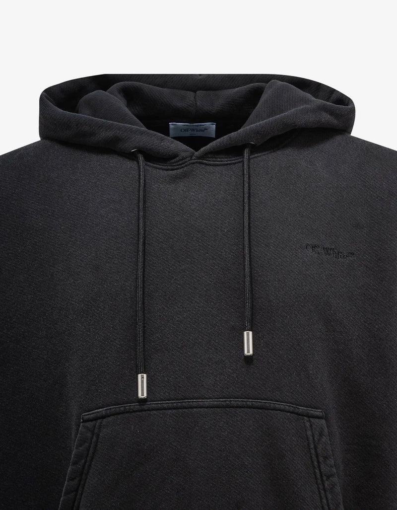Off-White Off-White Black Eyelet Diags Hoodie