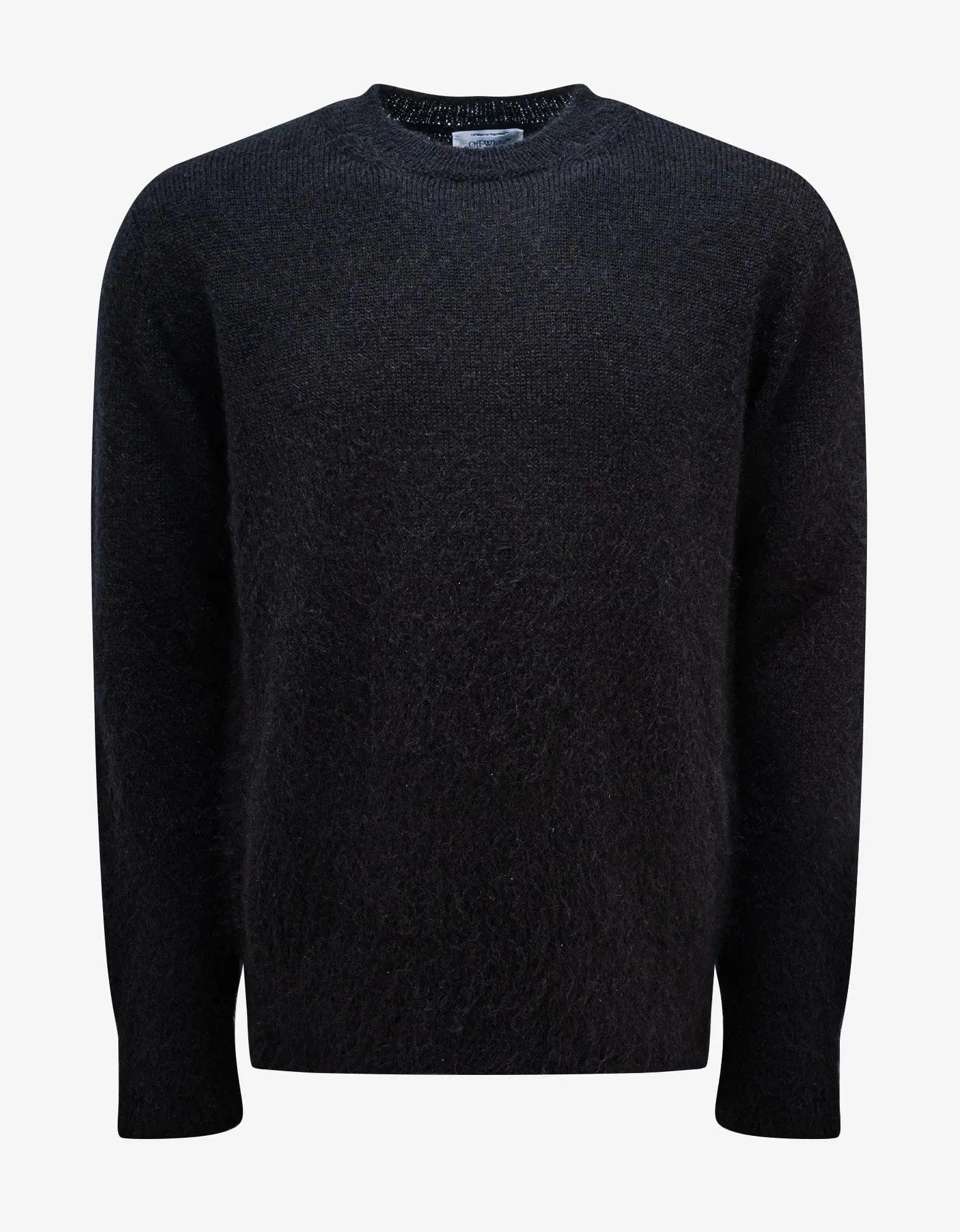Black Mohair Arrow Sweater