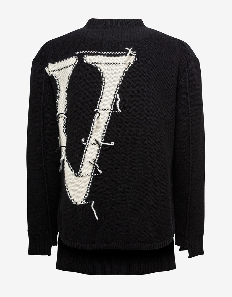 Off-White Off-White Black OW Maxi Logo Sweater