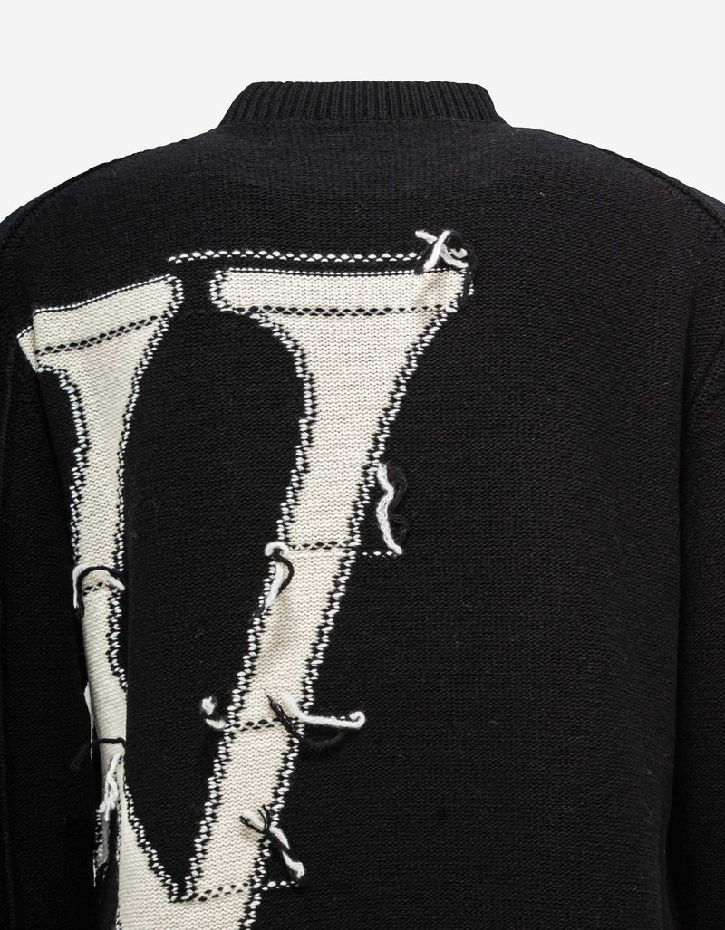 Off-White Off-White Black OW Maxi Logo Sweater