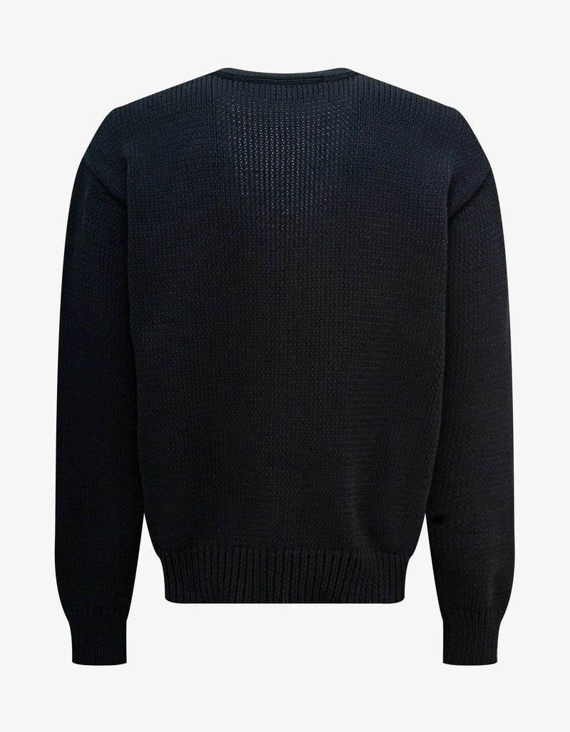 Off-White Off-White Black OW Patch Knit Cardigan