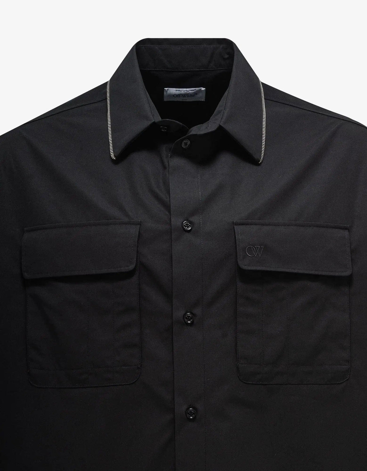Off-White Off-White Black Zip Military Overshirt