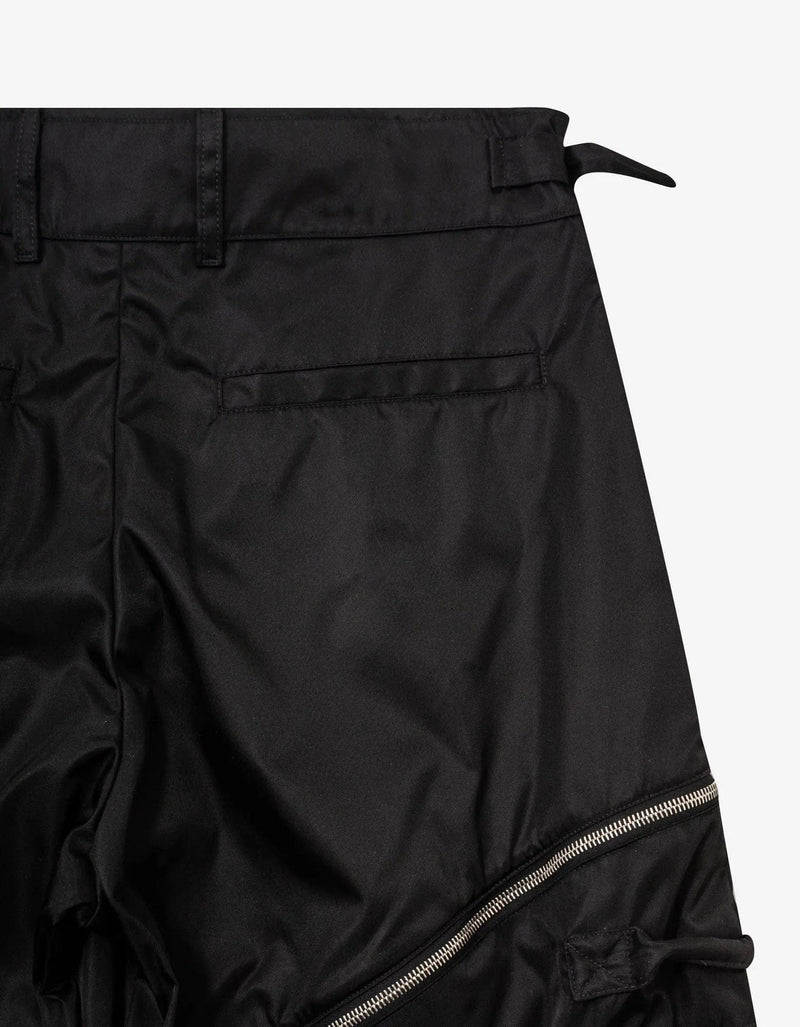Off-White Off-White Black Zip Nylon Cargo Trousers