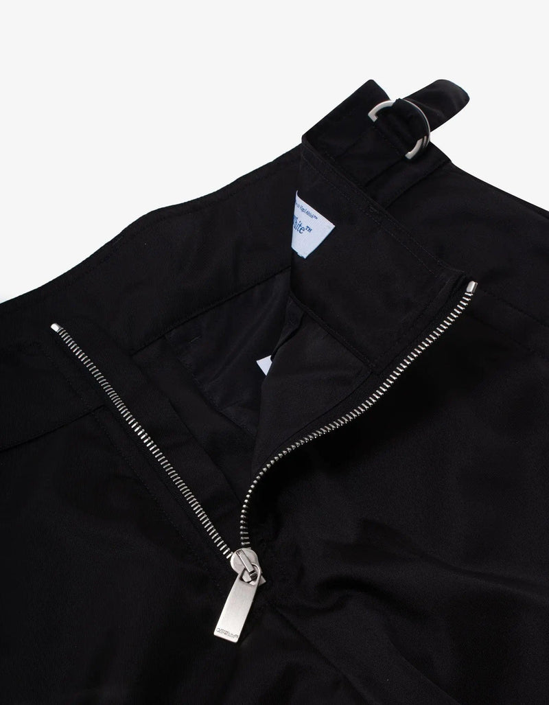Off-White Off-White Black Zip Nylon Cargo Trousers
