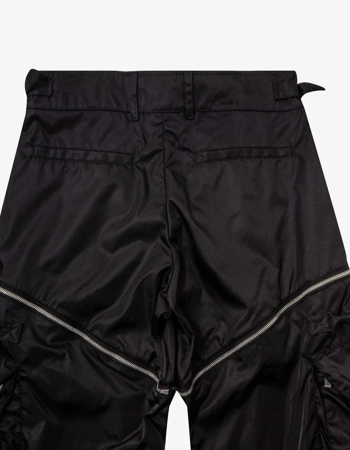 Off-White Off-White Black Zip Nylon Cargo Trousers