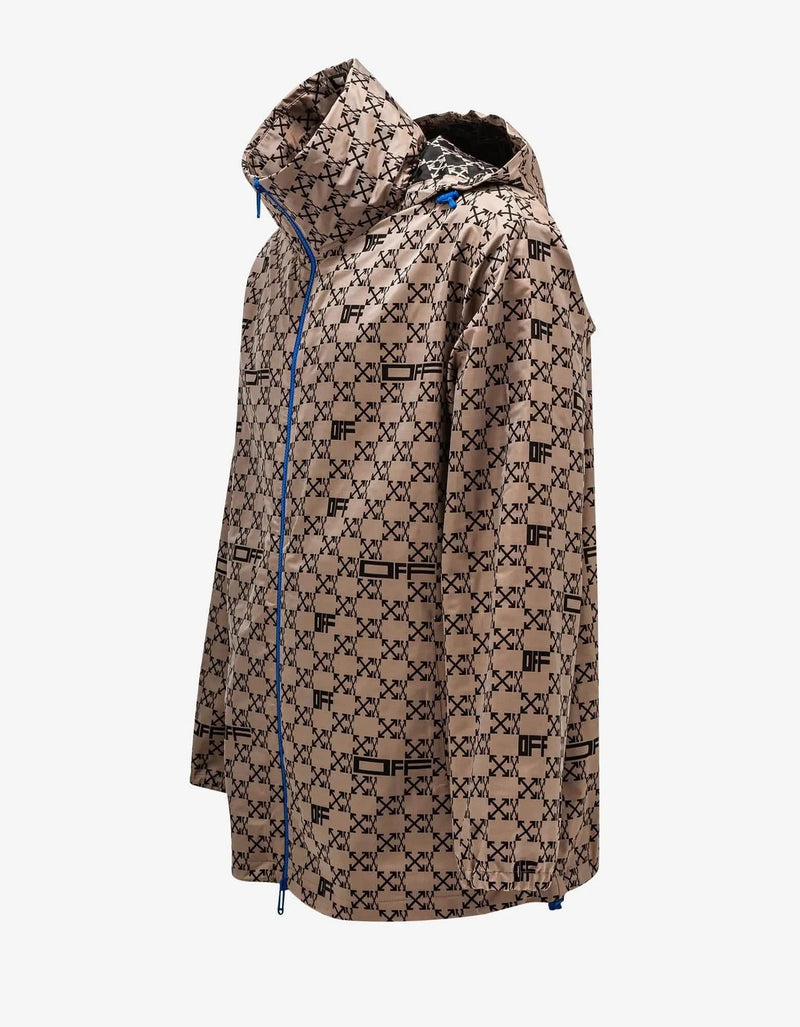 Off-White Off-White Camel Monogram Windbreaker Jacket
