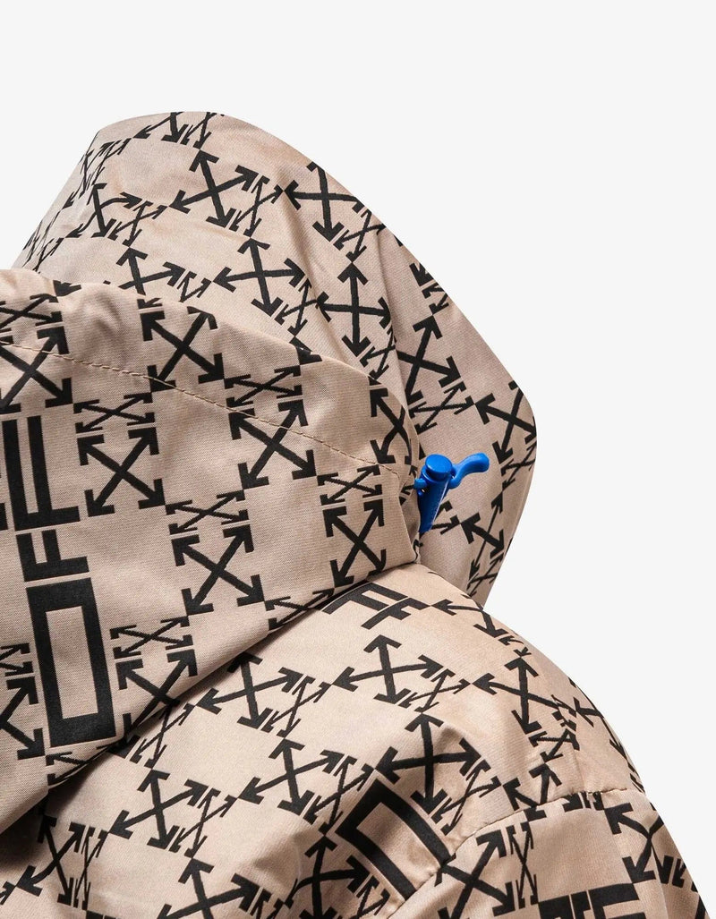 Off-White Off-White Camel Monogram Windbreaker Jacket