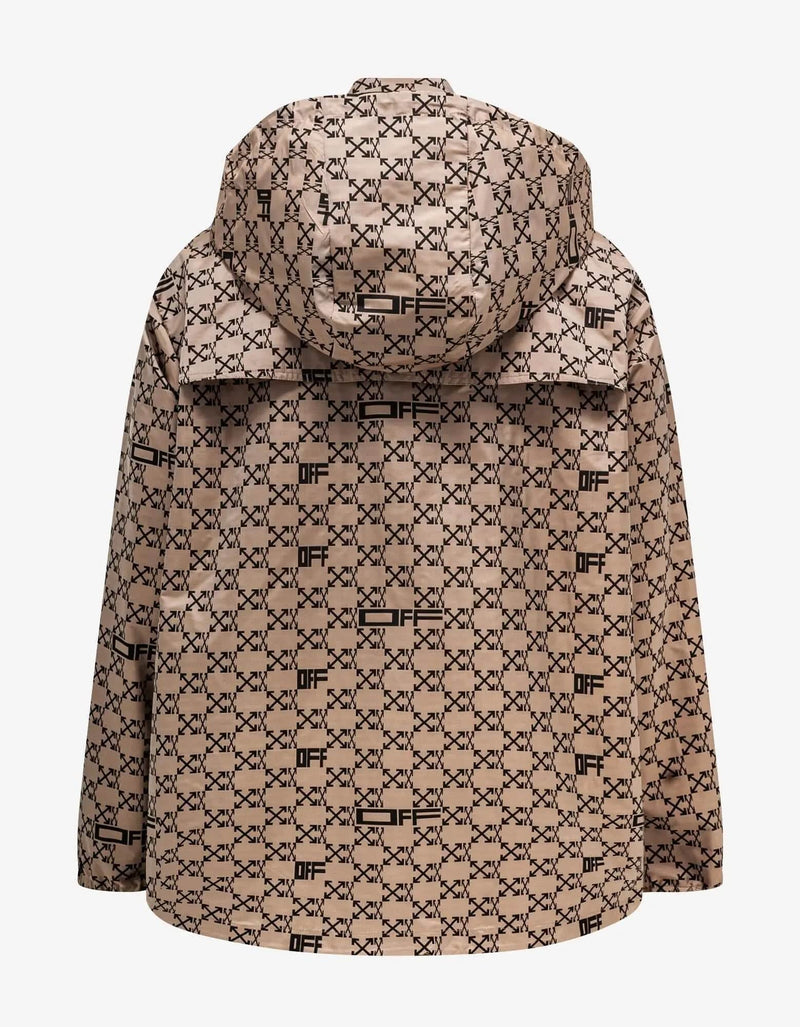 Off-White Off-White Camel Monogram Windbreaker Jacket