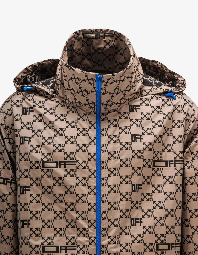 Off-White Off-White Camel Monogram Windbreaker Jacket