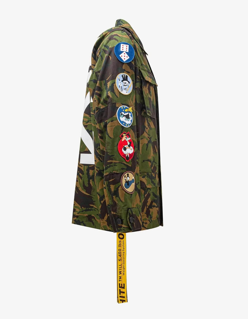 Off-White Off-White Green Camouflage Patch Field Jacket