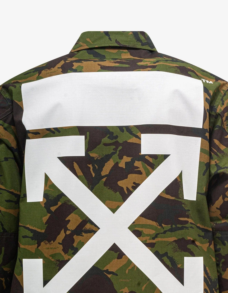Off-White Off-White Green Camouflage Patch Field Jacket