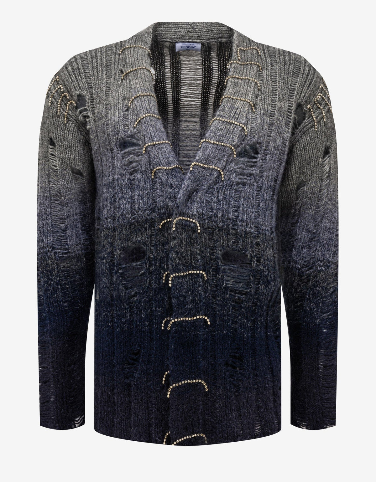 Grey Punk Pearl Degrade Cardigan