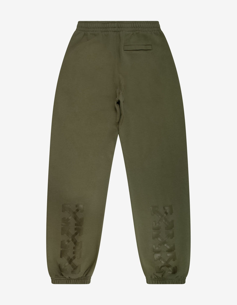 Off-White Off-White Khaki Rubber Arrow Print Sweat Pants