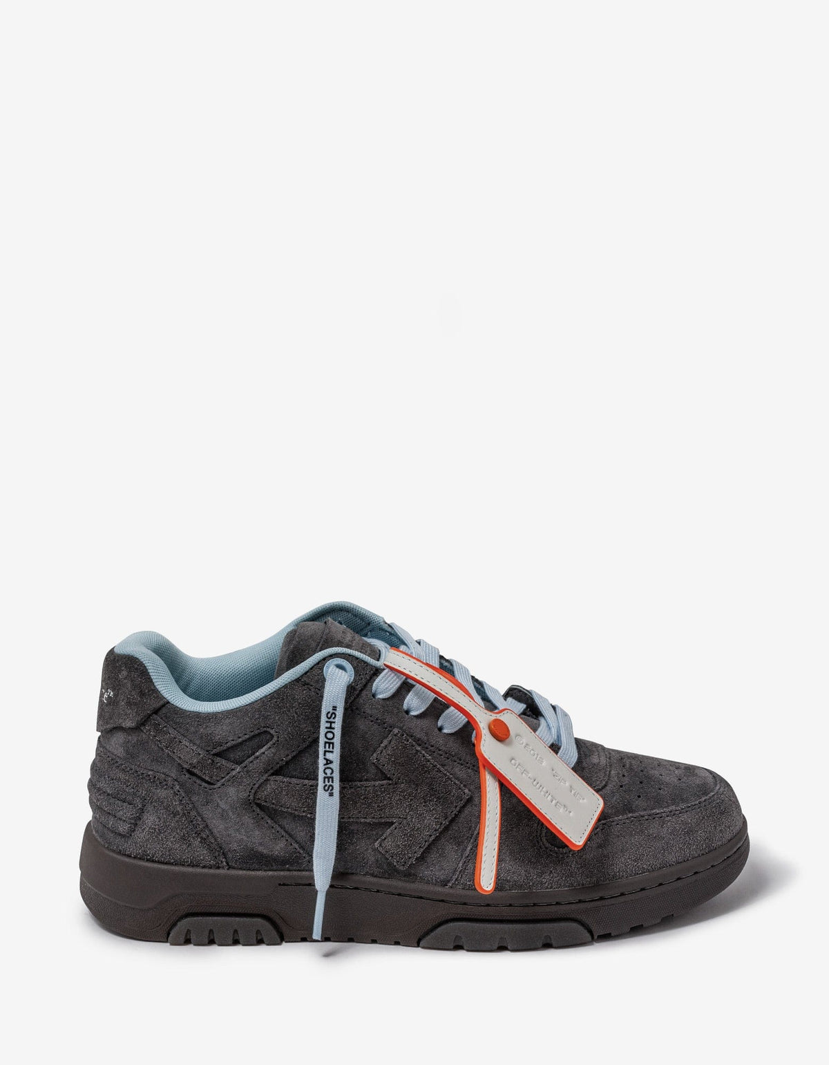 Off-White Out Of Office Grey Suede Trainers