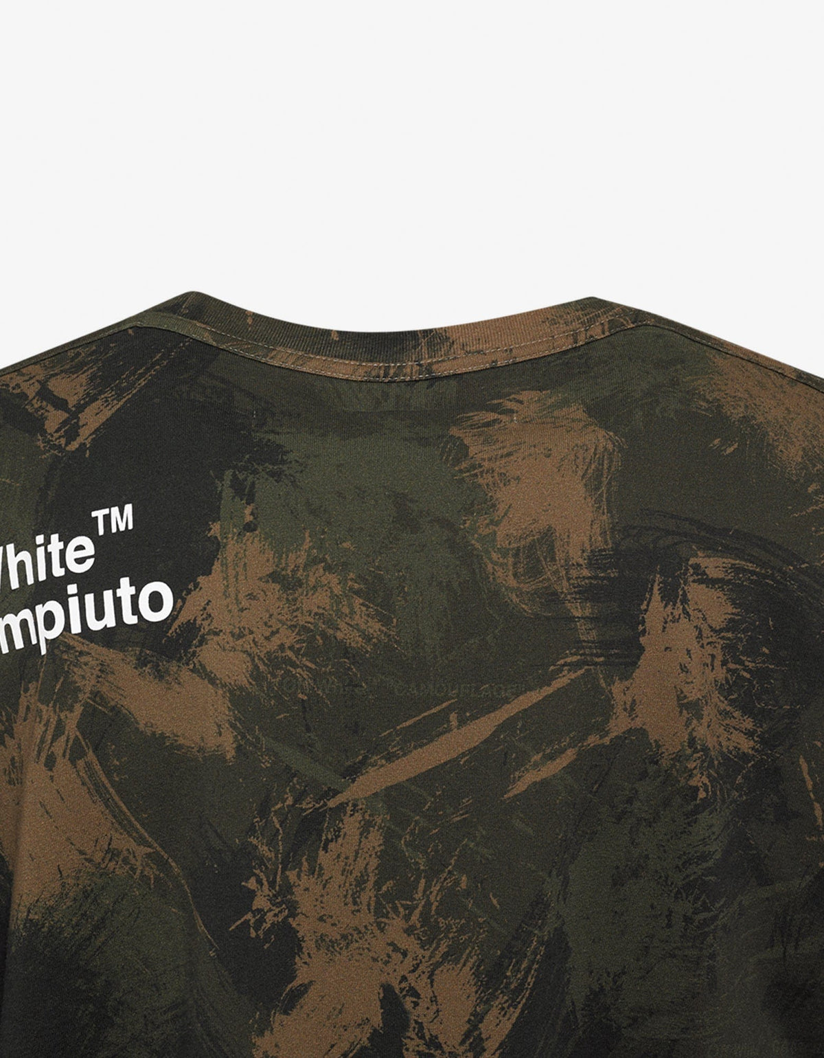 Off-White Paintbrush Camouflage Print T-Shirt