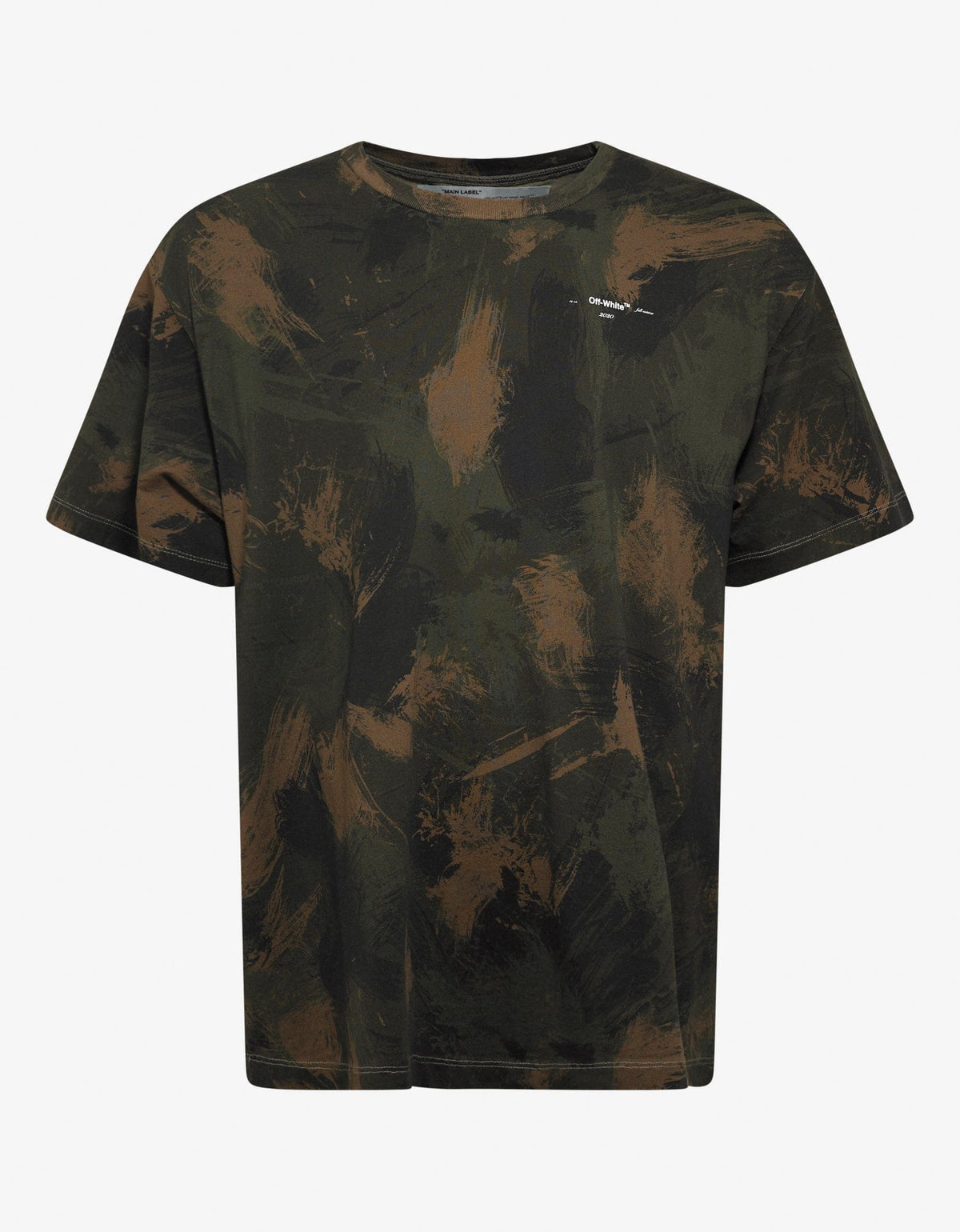 Off-White Paintbrush Camouflage Print T-Shirt