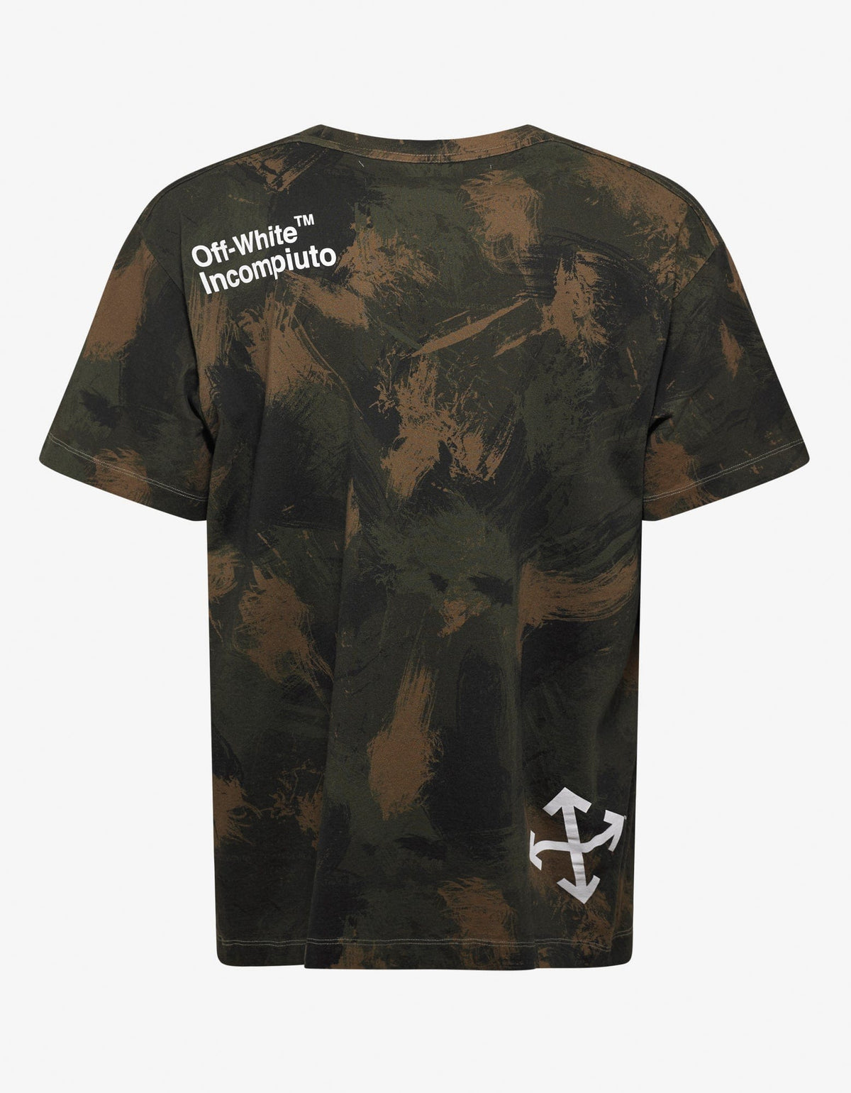 Off-White Paintbrush Camouflage Print T-Shirt