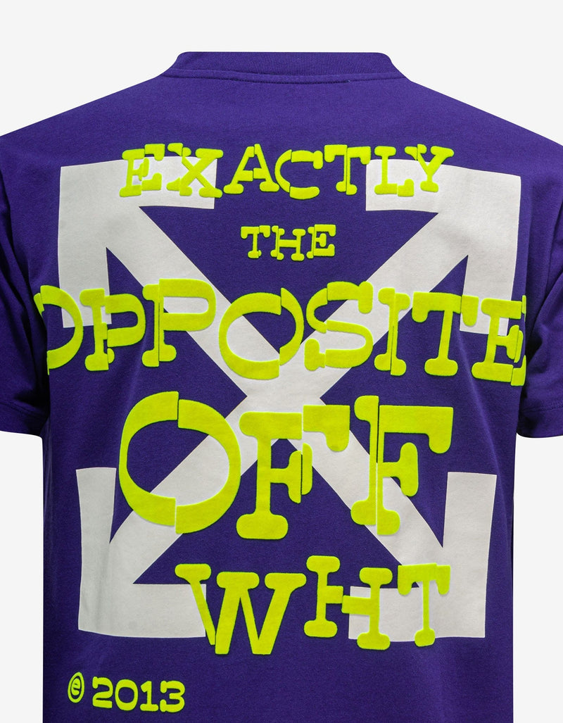 Off-White Purple Opposite Arrow Slim T-Shirt