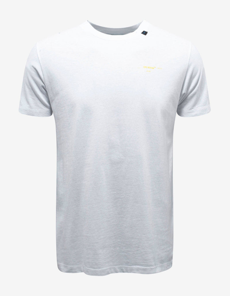 Off-White White Acrylic Arrows Print T-Shirt