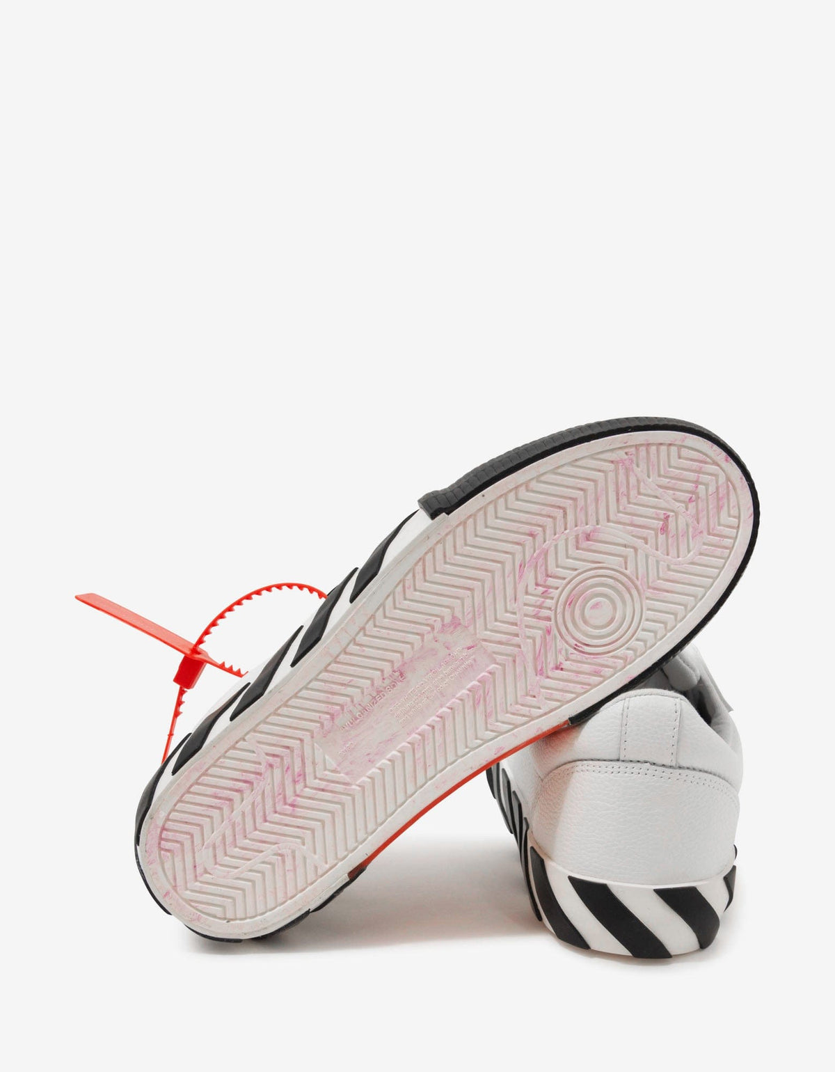 Off-White White Leather Low Vulcanized Trainers