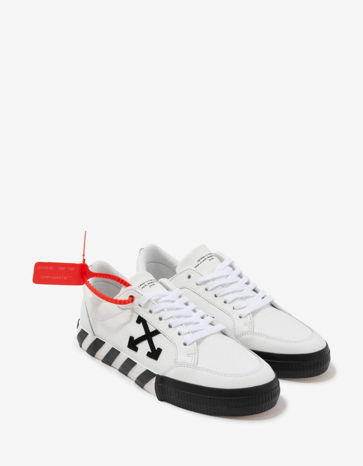 Off-White White Leather Low Vulcanized Trainers