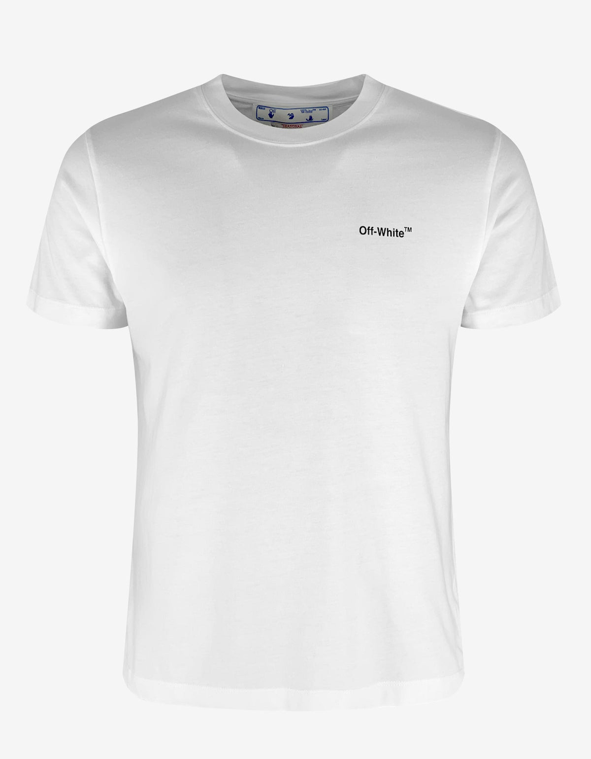 Off-White White Wave Diag Print T-Shirt