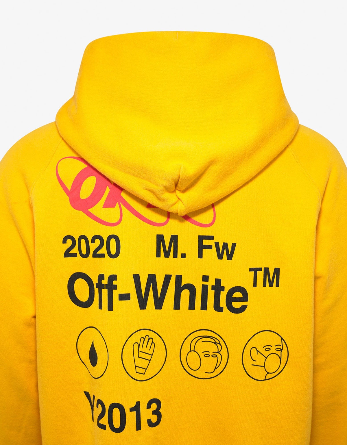 Off-White Yellow Industrial Y013 Double Zip Hoodie