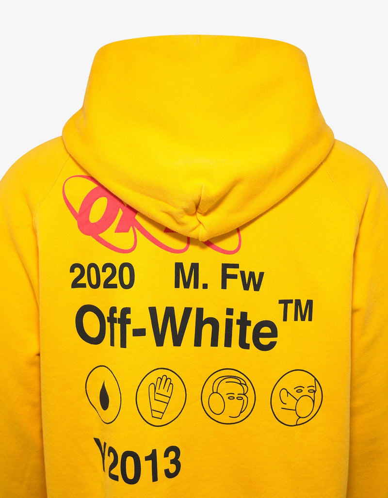 Off-White Yellow Industrial Y013 Double Zip Hoodie