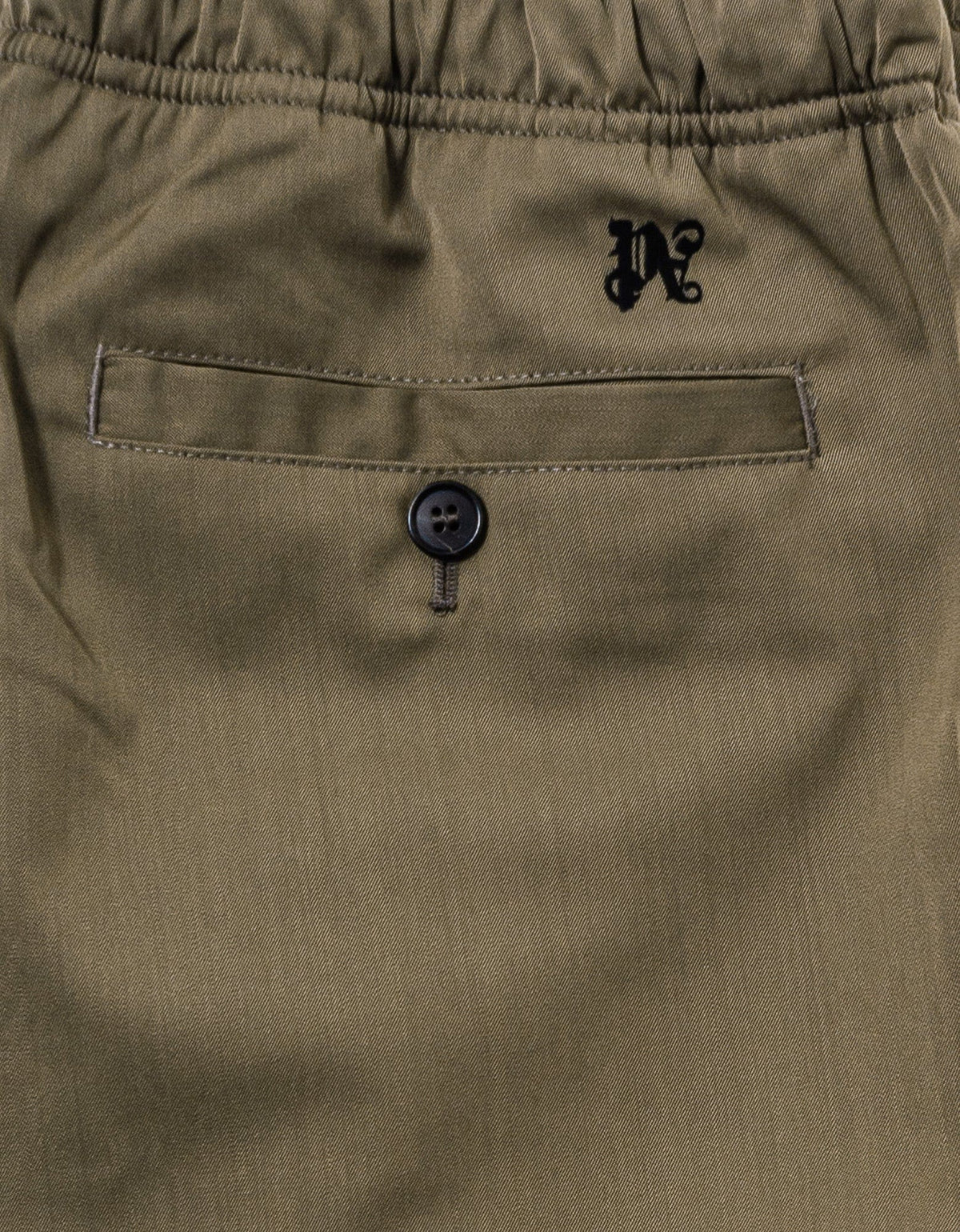 Palm Angels Beige PA Monogram Travel Pants