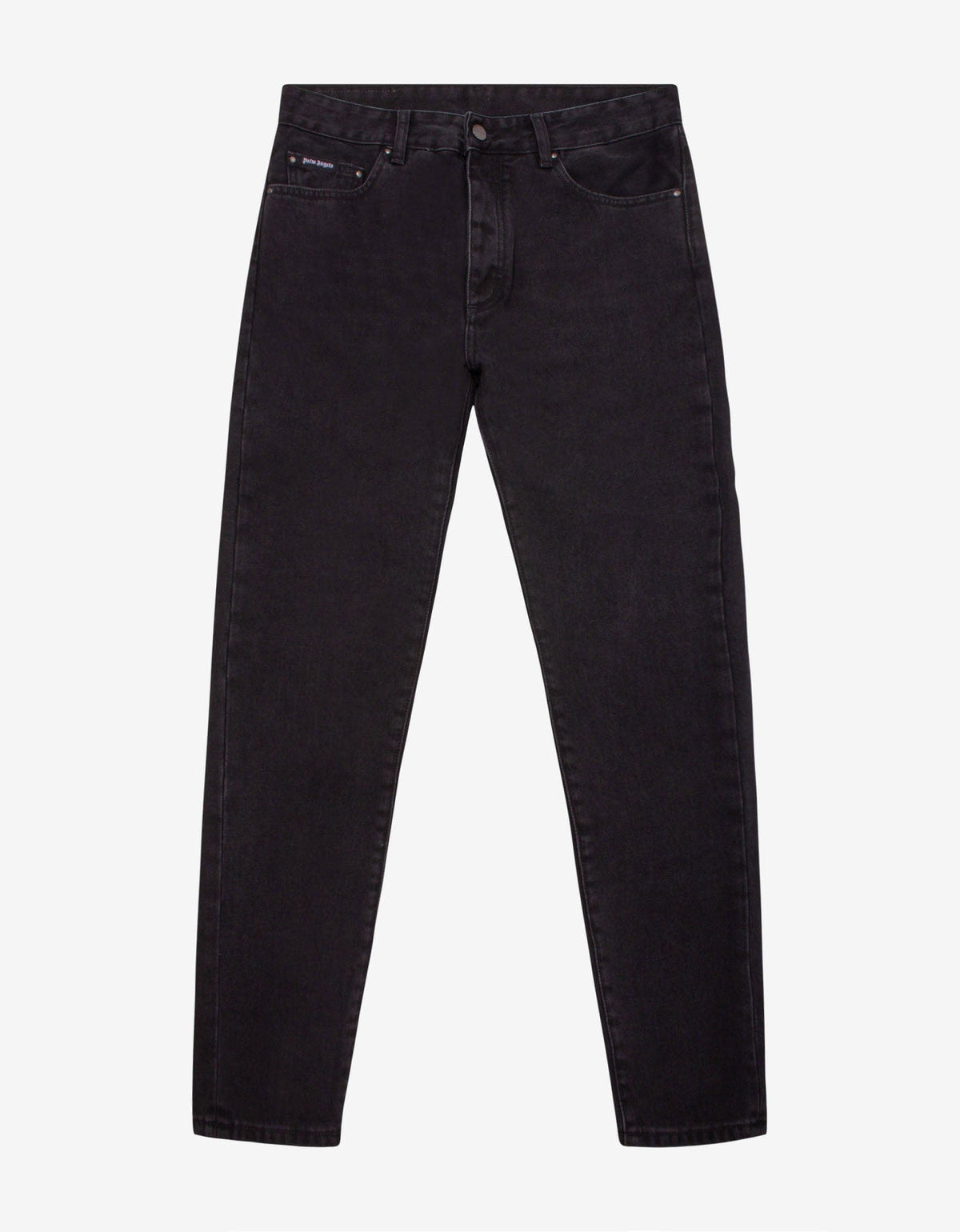Palm Angels Black Back Logo Print Jeans