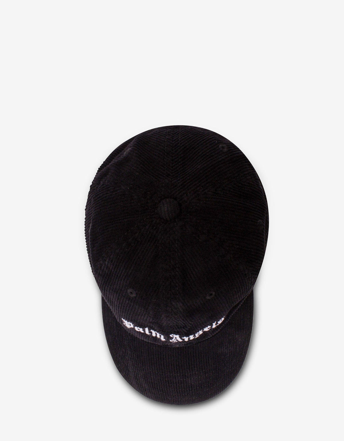 Palm Angels Black Corduroy Classic Logo Baseball Cap