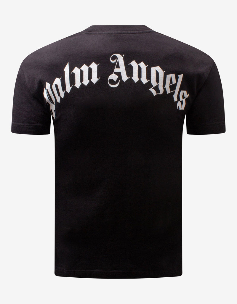 Palm Angels Black Crocodile Print T-Shirt