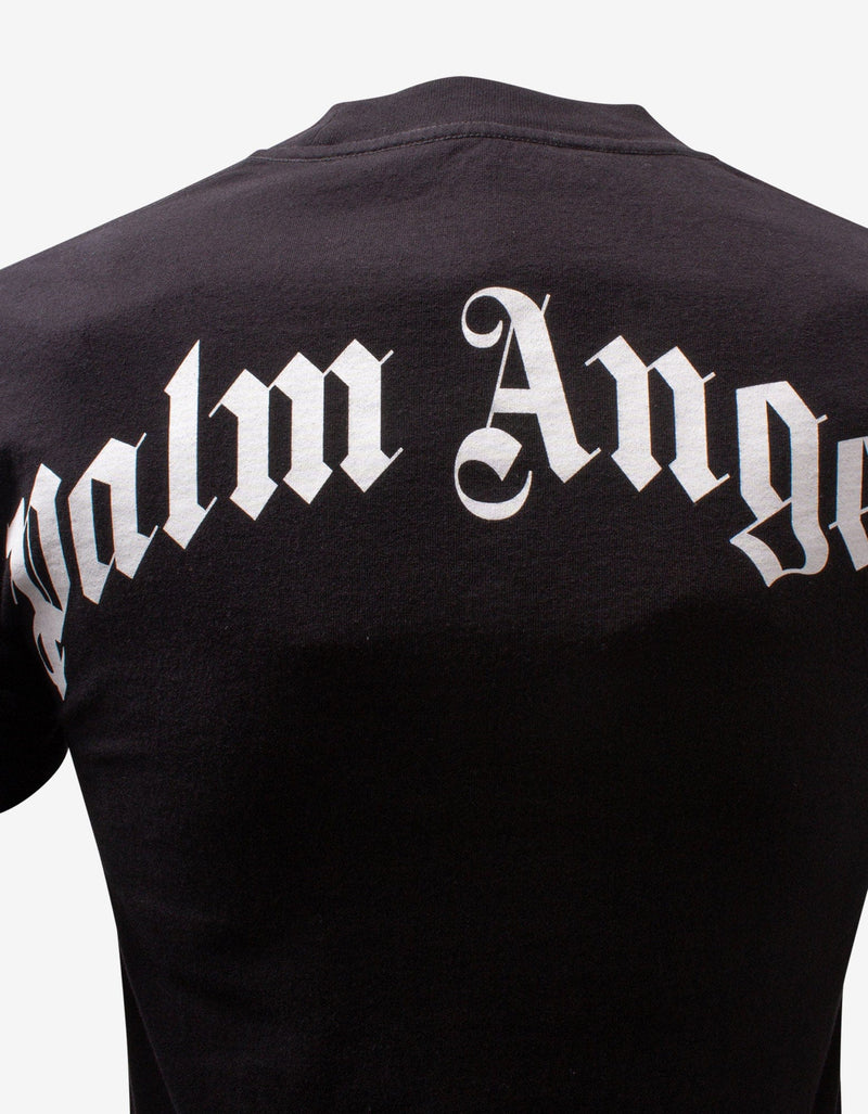 Palm Angels Black Crocodile Print T-Shirt