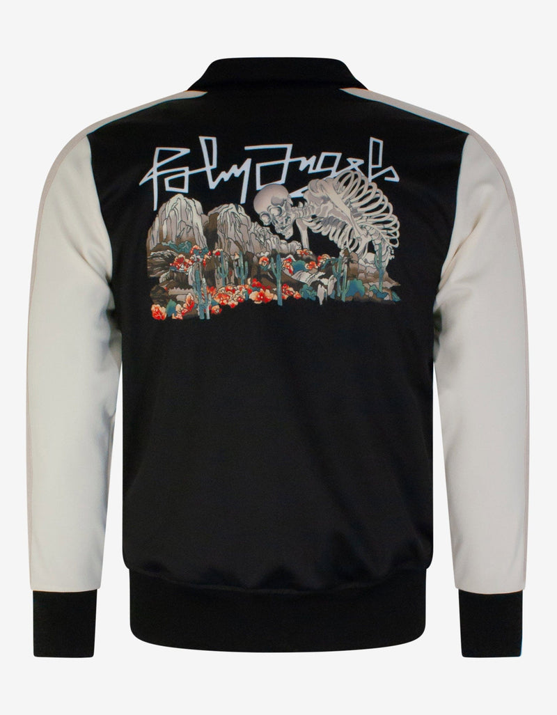 Palm Angels Black Desert Skull Print Track Jacket