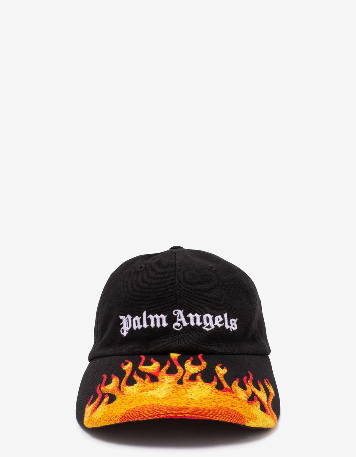 Palm Angels Black Flames Baseball Cap