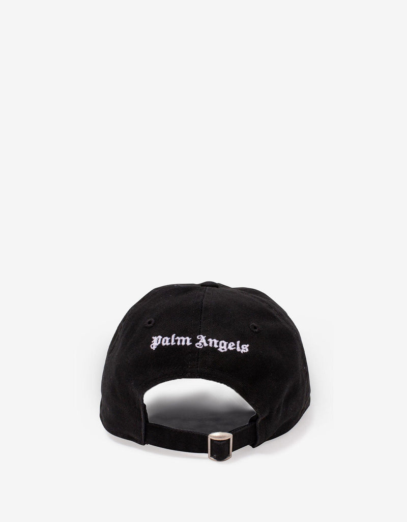 Palm Angels Black Flames Baseball Cap