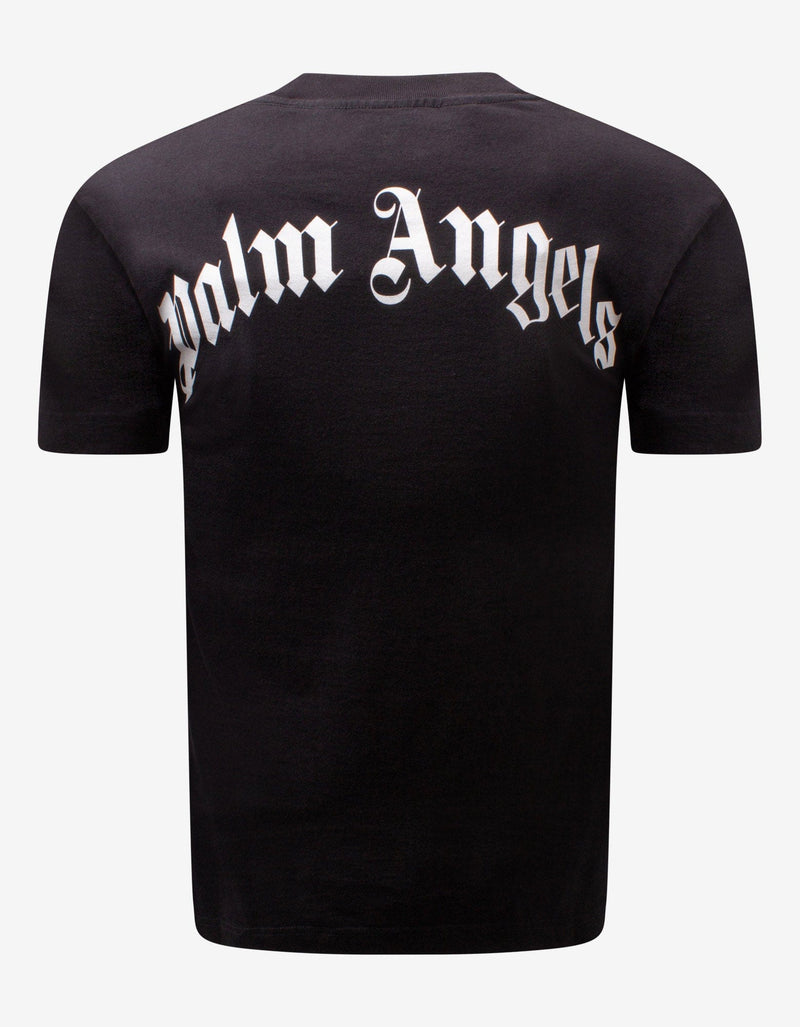 Palm Angels Black Ice Bear Print T-Shirt