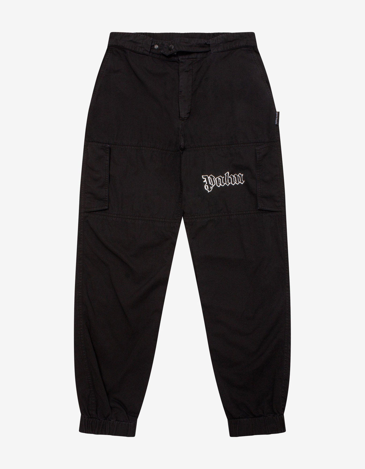 Palm Angels Black Logo Cargo Pants