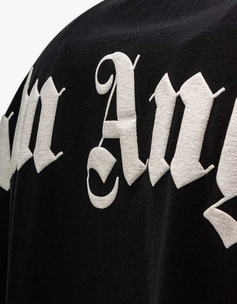 Palm Angels Black Logo Long Sleeve Oversized T-Shirt